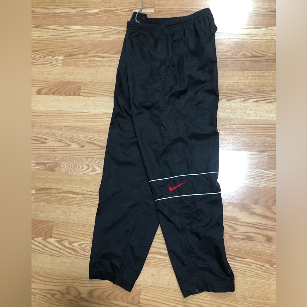 Nike Black Jogger Sweatpants with Red Swoosh